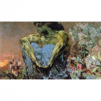 Demon Seated, Mikhail Vrubel, 1890