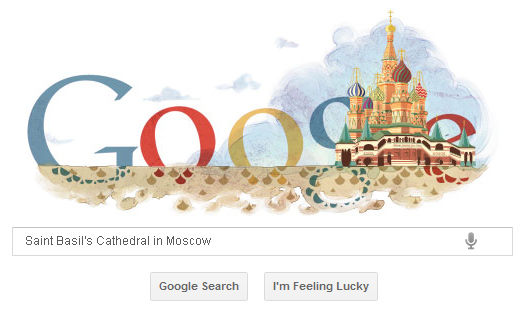 Google celebrates SaintBasils Cathedral in Moscow