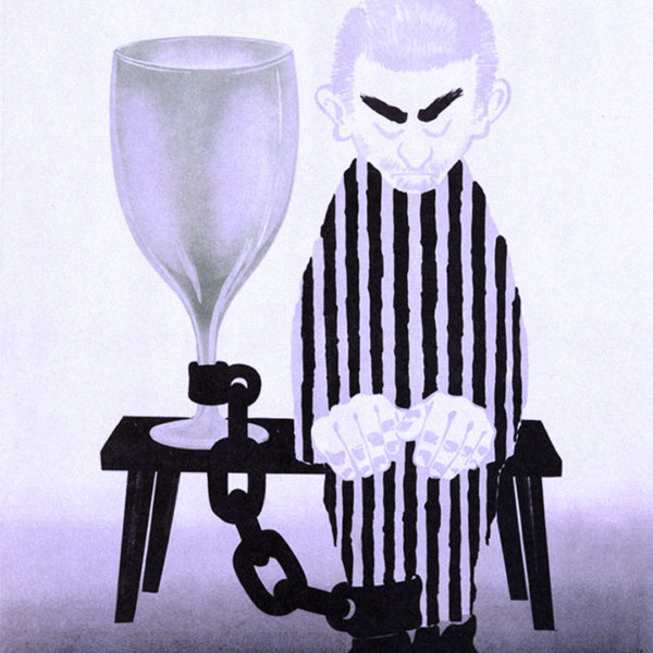 Dangerous friend. Anti-alcohol social poster art.